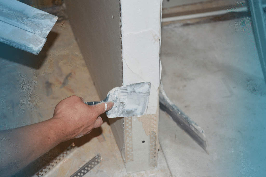 Skim coat drywall