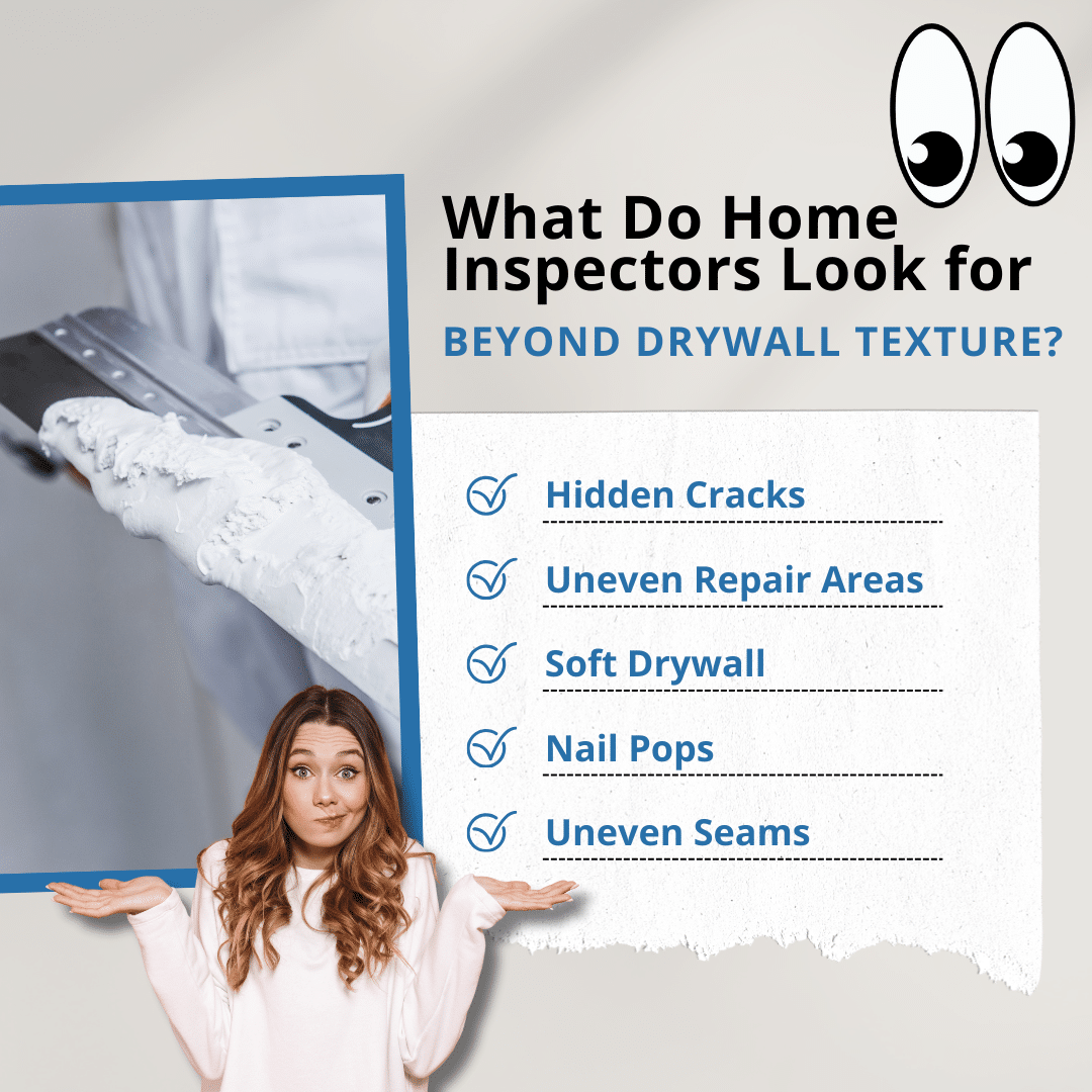 what do home inspectors look for beyond drywall texture